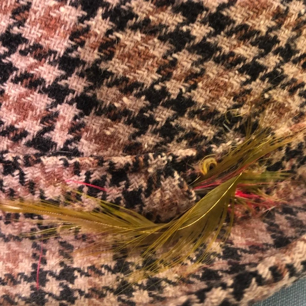 VTG United Hatters Tweed Houndtooth Unisex Retro Hat - Picture 11 of 13